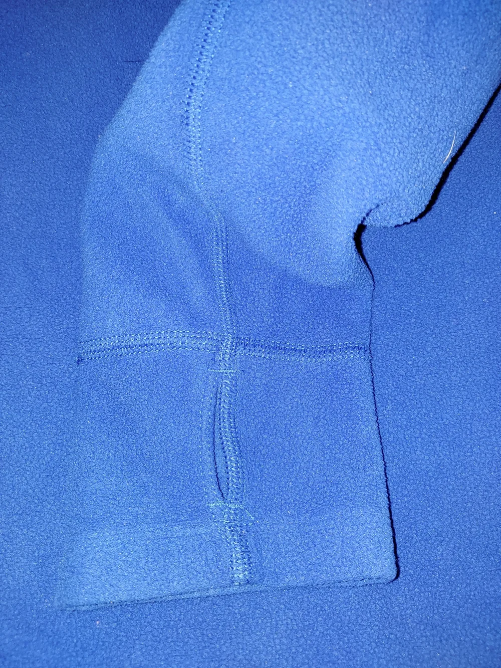 The North Face Blue 1/4 Zip Fleece Pullover Jacket with Chest Pocket - Men's L